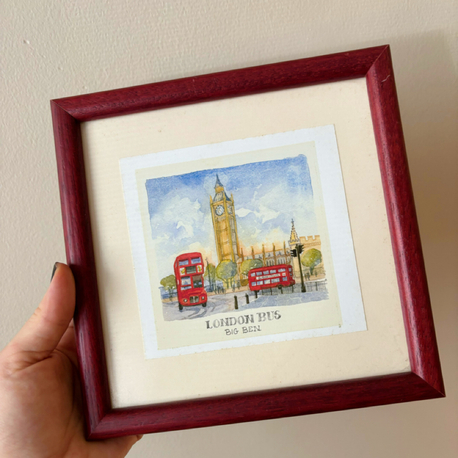London Original Watercolor Artwork 