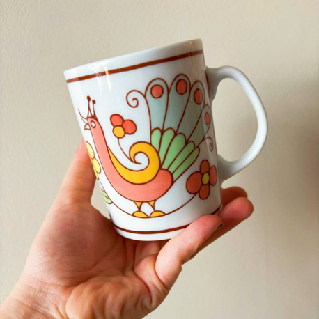Poland Folk Art Porcelain Mug
