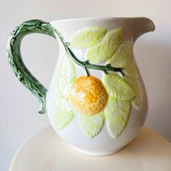 Yuzu Embossed Ceramic Jug 