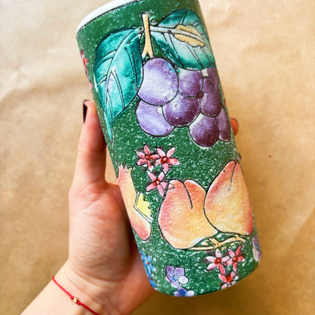Handmade Greek Ceramic Vase 