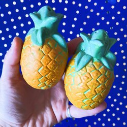80’s Bisque Porcelain Pineapple S&P Shakers