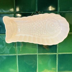 1940s Delft Porcelain Vintage Cake Mold 