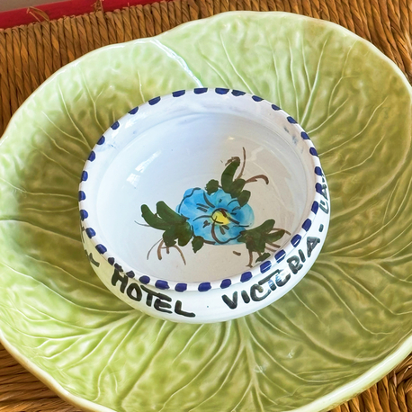 “Hotel Victoria” Handmade Italian Ceramic Candy Bowl