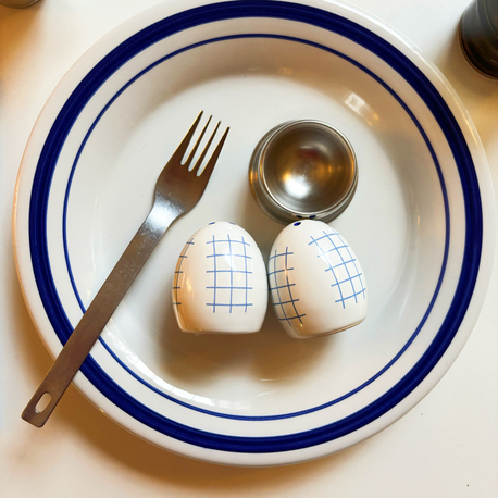 90’s Checkered Salt and Pepper Shakers