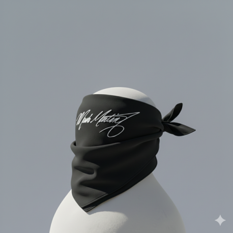 Marla Martin Siyah Bandana