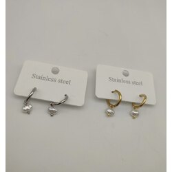 İncili Minimal Küpe