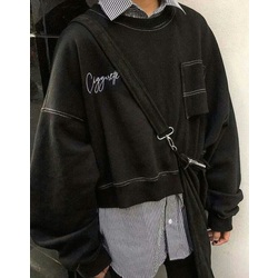 Siyah sweatshirt 