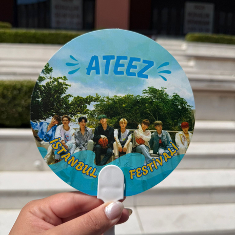 ATEEZ İstanbul festivali El yelpazesi 2li