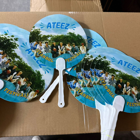 ATEEZ İstanbul Festivali El yelpazesi 3lü