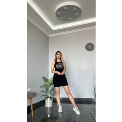 SİYAH KALKORSE ELBİSE 