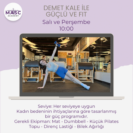 ⭐️Demet Kale ile Haftada 2 Gün - Güçlü ve Fit Dönüşüm Programı - Haziran 2026