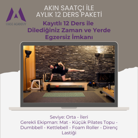 Akın Saatçi ile Aylık 12 Ders Paketi (Orta-İleri Seviye)