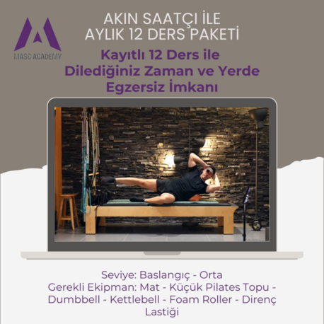 Akın Saatçi ile Aylık 12 Ders Paketi (Başlangıç-Orta Seviye)