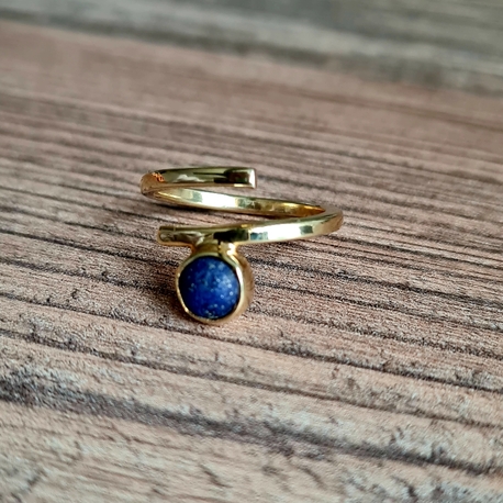 lapis lazuli doğaltaş yüzük 