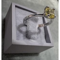 Ice Cut Yellow Ring