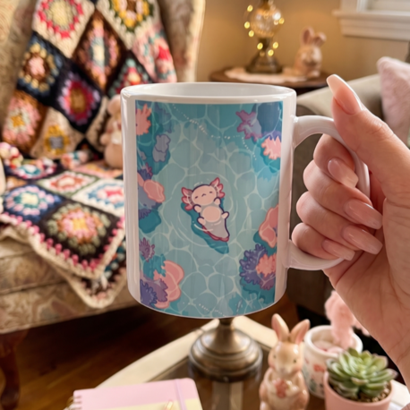Kawaii Axolotl Tasarım Kupa Bardak