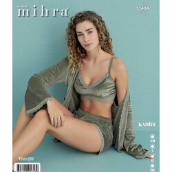 Mihra 3’lü Kadife Bayan Pijama Takımı