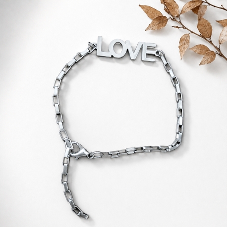 love çelik bileklik 