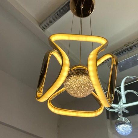 KÜP SARI TEK TOPLU LED AVİZE