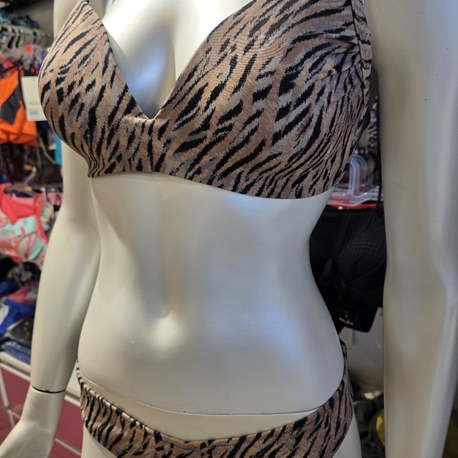 Kahverengi Leopar Bikini Takım