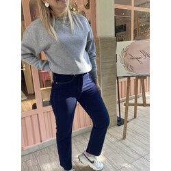 Lacivert Mom fit Jean