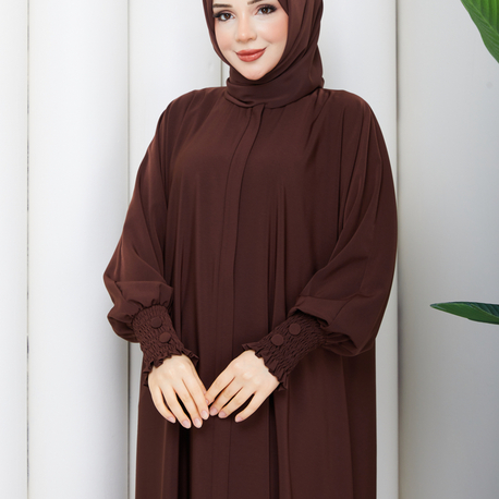 Sultan abaya ferace acı kahverengi ✨