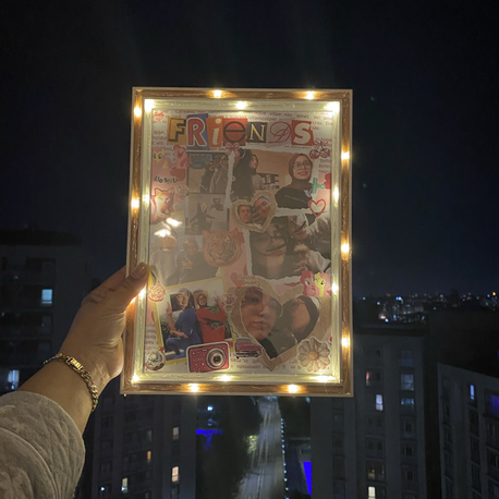 Ledli anı çerçevesi  21x30