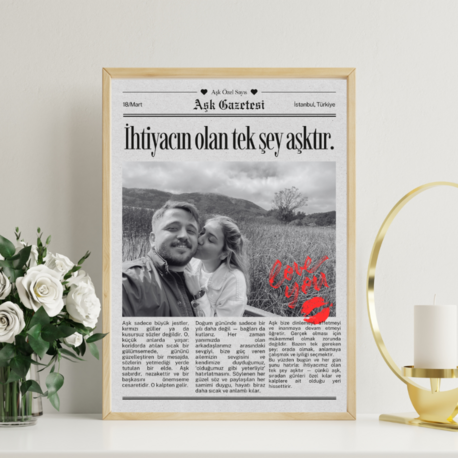 aşk gazetesi 15*20