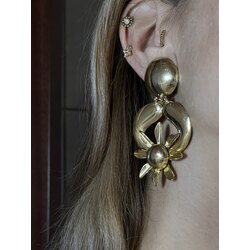 Sunflower Vintage Gold Küpe