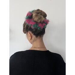 Handmade marul toka (pembe-yeşil)