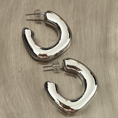 Premium Silver Hafif Tasarım Küpe
