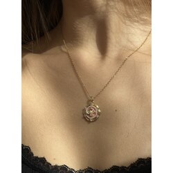 Princess İnci ve Mine Detaylı Kolye
