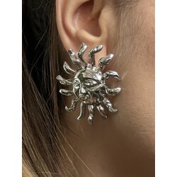 Silver Sun Küpe