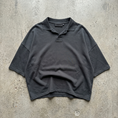 Essentials Oversize Polo Yaka(CROP KESİM)