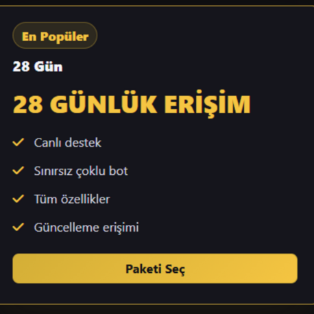 28 GÜNLÜK ERİŞİM