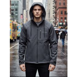 CLMBA SOFTSHELL MONT FÜME-LACİ-HAKİ