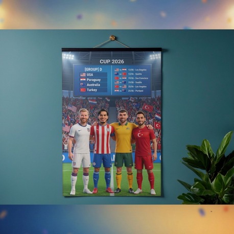 Dünya Kupası 2026 | D Grubu Kaptanları | Dijital Posteri