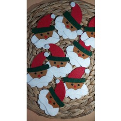 noel baba ağaç süsü 5lı paket 
