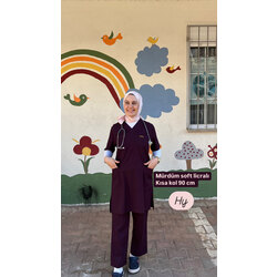 Mürdüm soft licralı kısa kol 90 cm tqkım