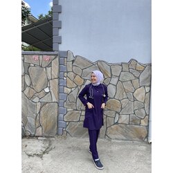 MOR  SOFT LİCRALI 90 cm TESETTÜR TAKIM 