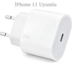 İPhone 11 uyumlu 20w şarj adaptörü