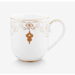 Pip Studio Beyaz Porselen Kupa 325 Ml Royal Gold White