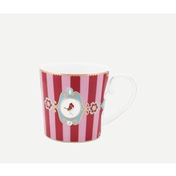 Kırmızı Porselen Kupa 250 Ml Love Birds
