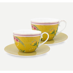 Pip Studio Sarı Porselen Çay Fincan Seti 280 Ml La Majorelle