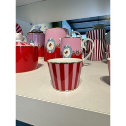 Pip Studio Love Birds Kırmızı Pembe Porselen Yumurtalık 5 Cm