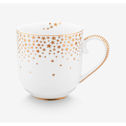 Pip Studio Beyaz Porselen Kupa 260 Ml Royal Gold White