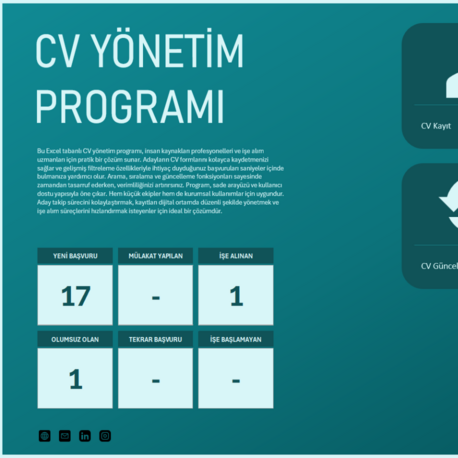Excel CV Kayıt Programı