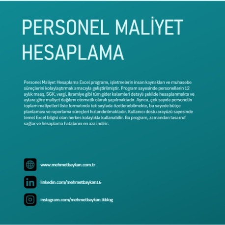 Excel İşveren Maliyeti Hesaplama Programı