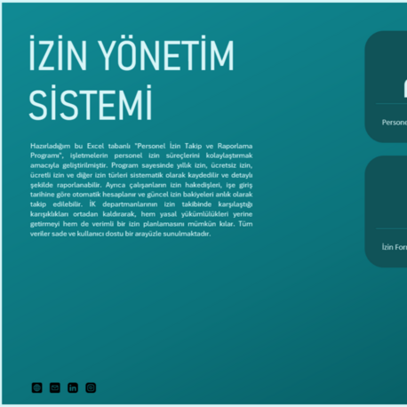 Excel Personel İzin Yönetim Sistemi