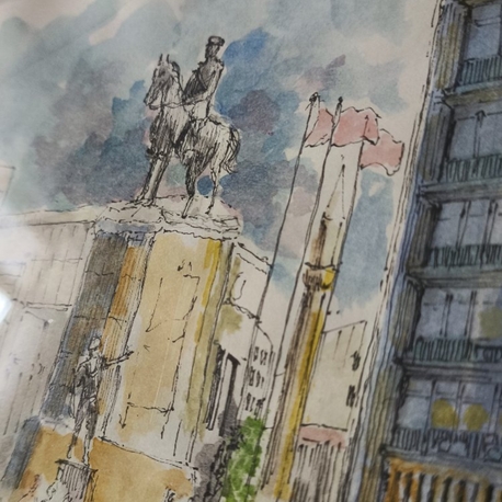 Ulus Atatürk Heykeli - Orijinal Çizim